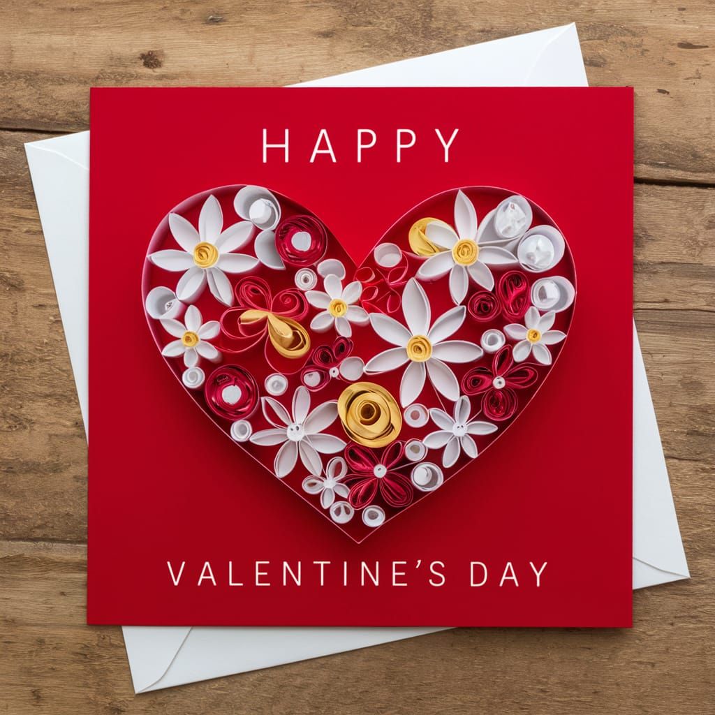 Love Letter in Folk Art Style