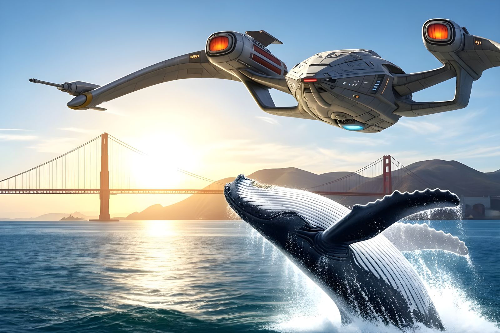 There Be Whales Here! Tribute to Star Trek IV: The Voyage Home  by @Gary Murakami