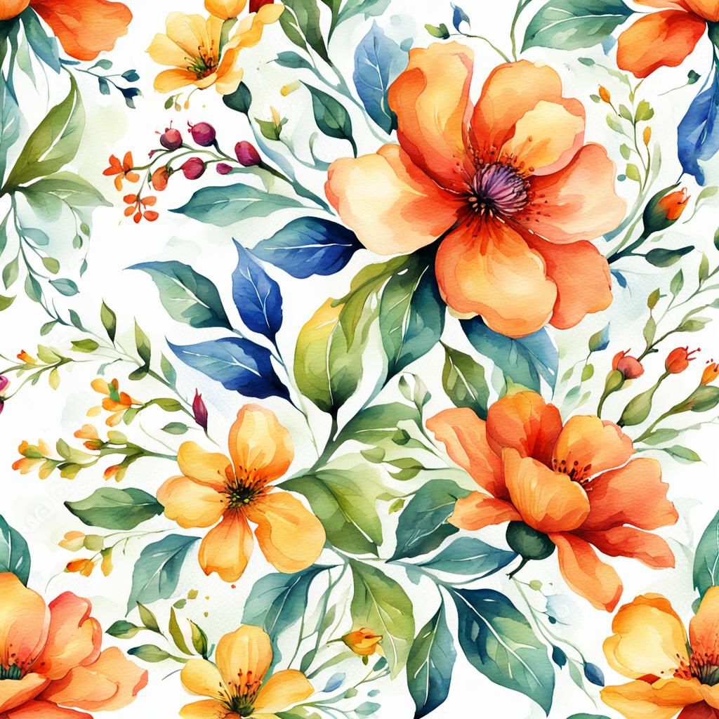 a beautiful floral ornament for the entire area of the frame...