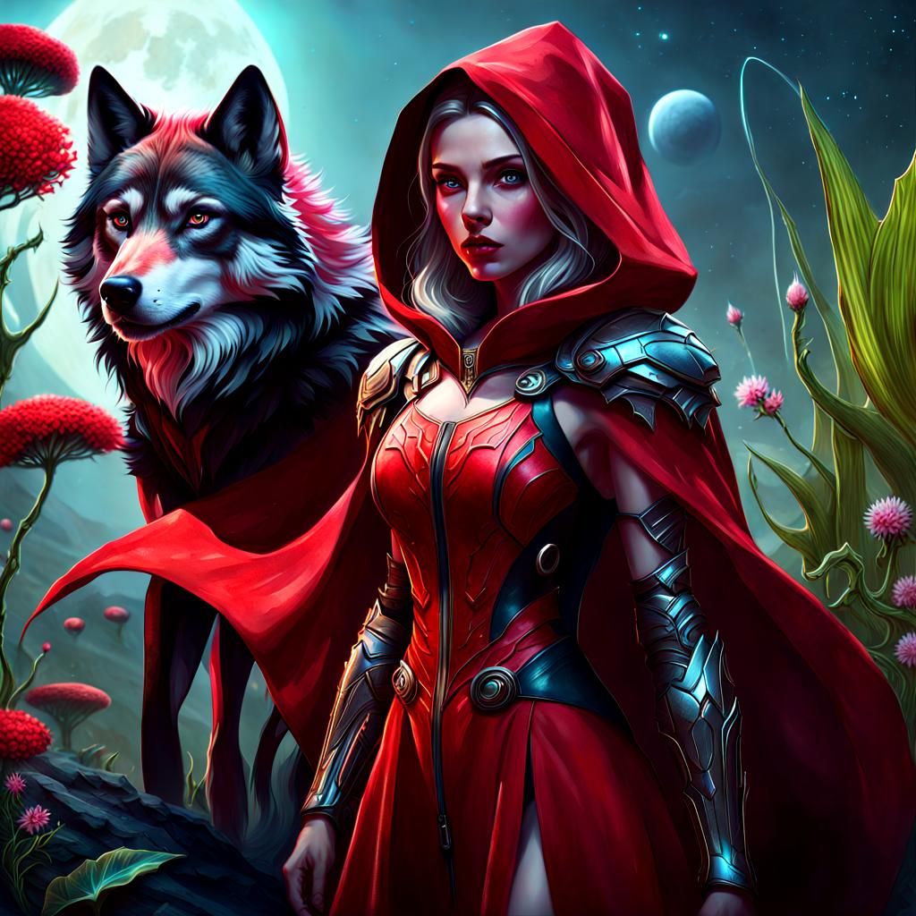 Red Riding Hood: Galactic Adventures - AI Generated Artwork - NightCafe ...