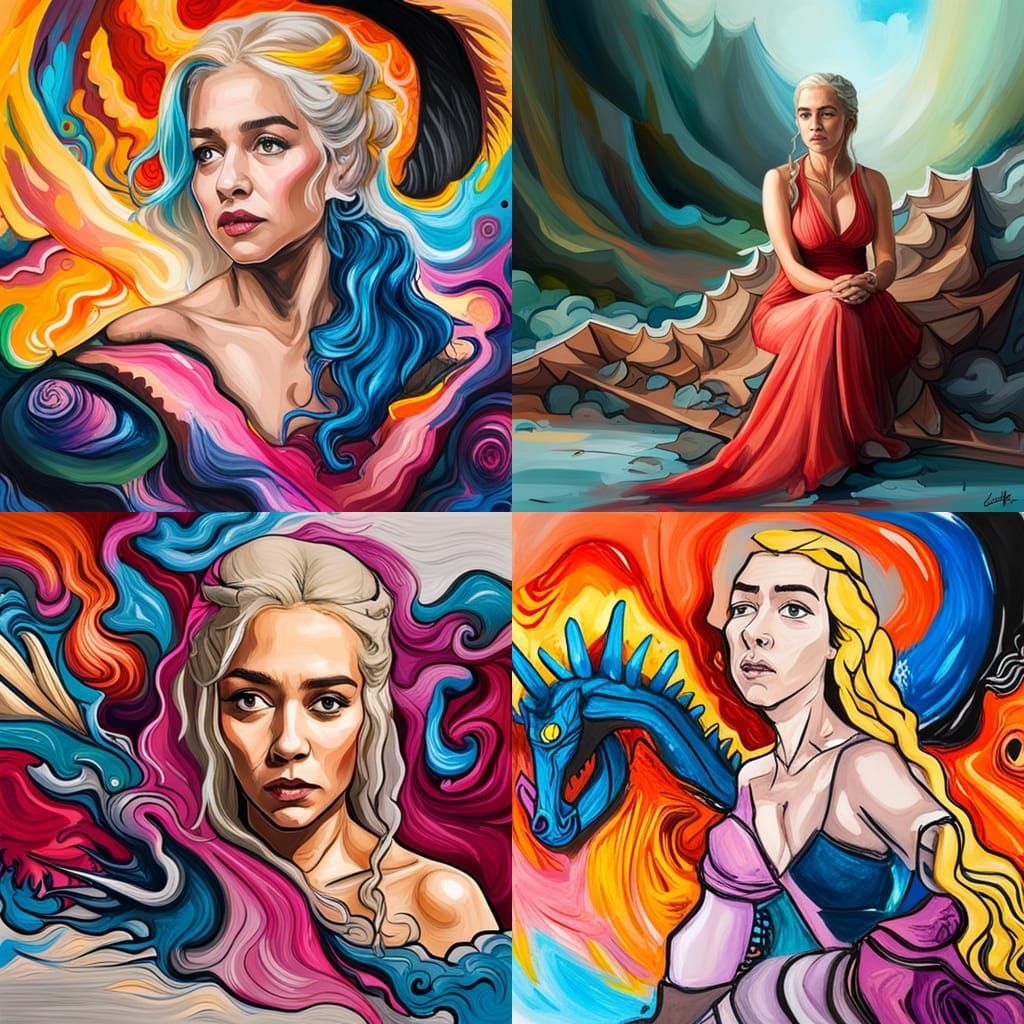 /imagine prompt: Character: Daenerys Targaryen (from Game of...