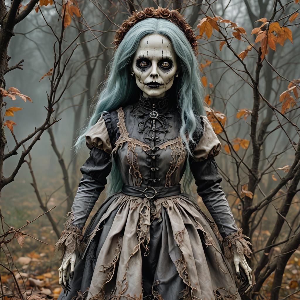 Erie encounter with a hyper realistic living dead doll Full length portrait of woman doll that is ultra ...  by @Bawls_Chix0r
