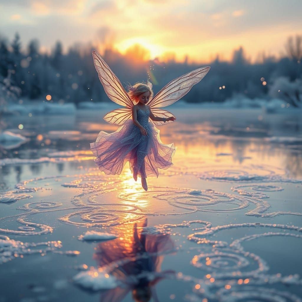 Creating patterns in the ice.   by @strangemagic66