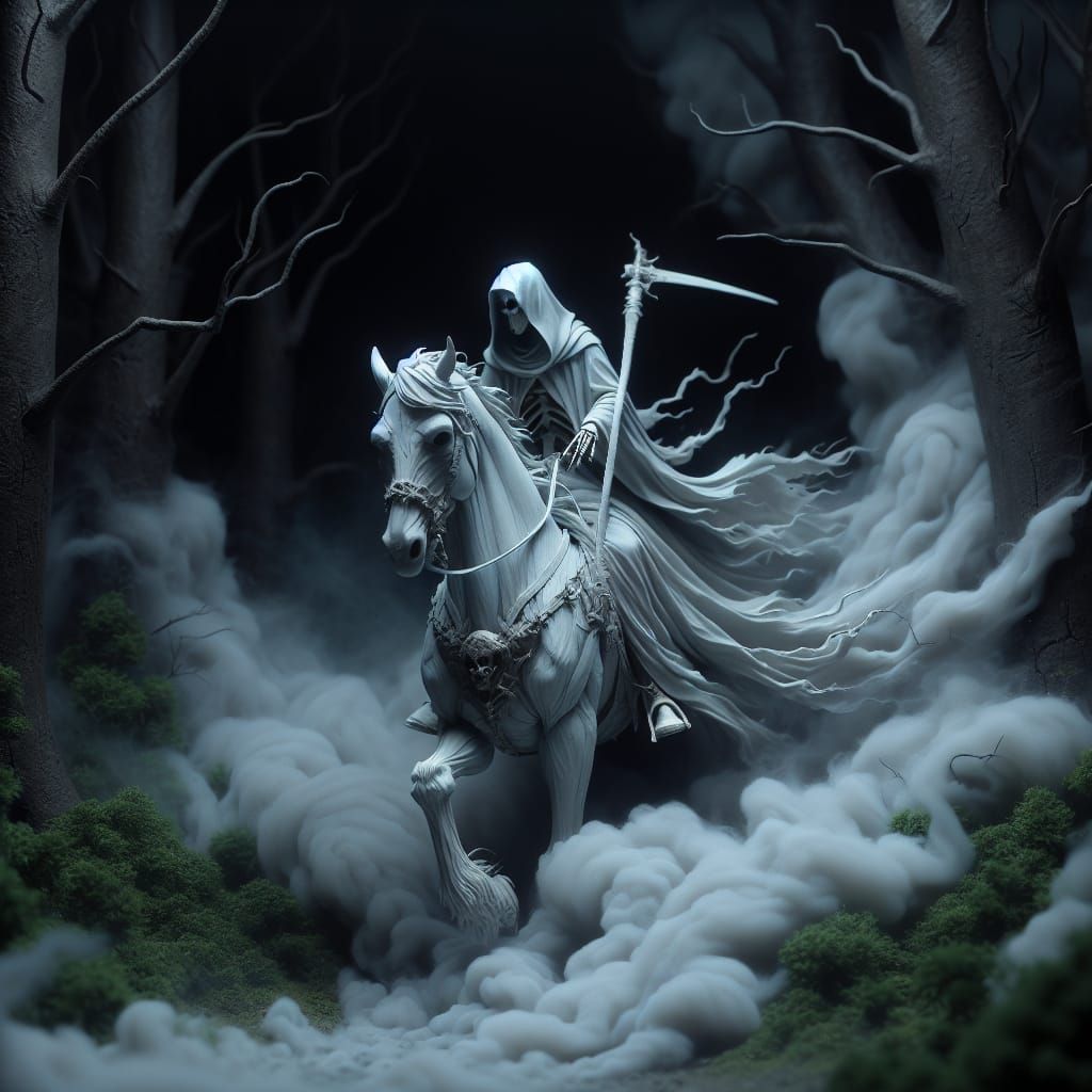 From the Mist He Appears, My Nightmare Comes to Haunt Me Once Again   by @MatthewC