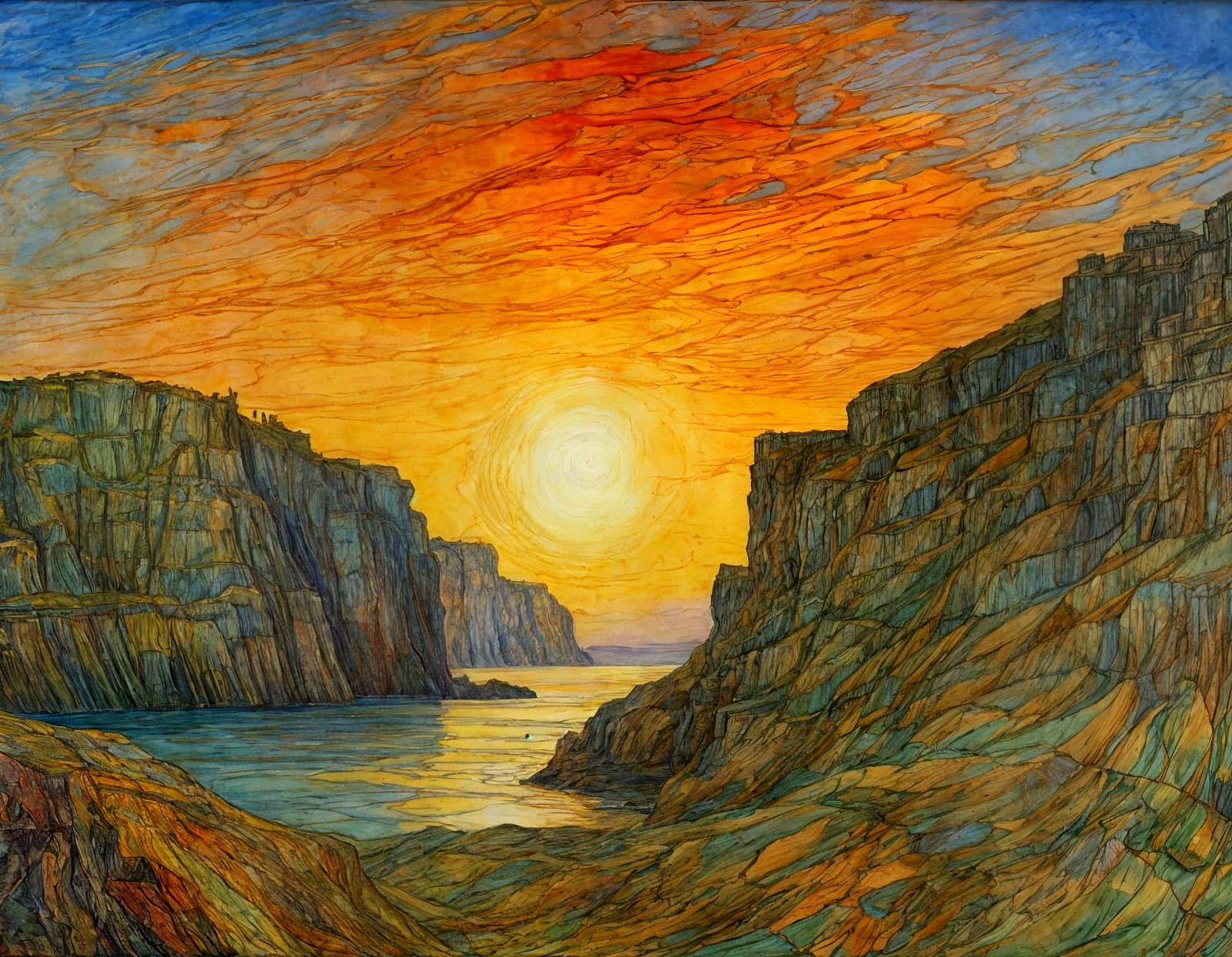 sunrise gap  by @Trouncer