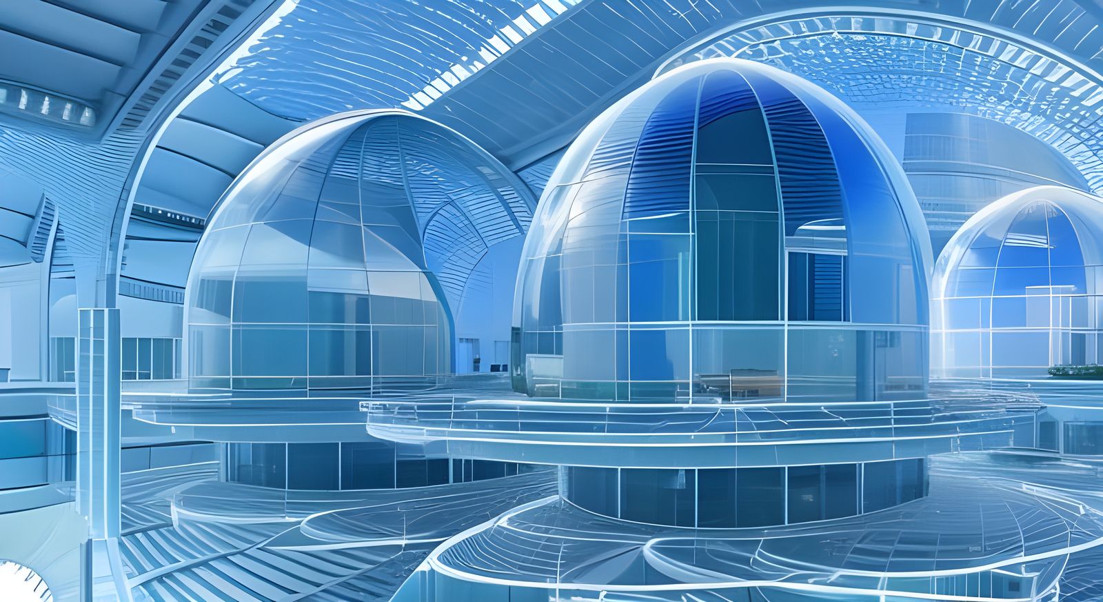blueprint inside of a future city