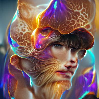 Mushroom cat humanoid