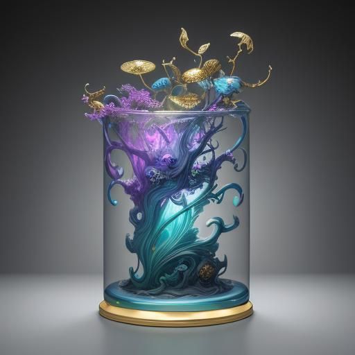a hyper-realistic Surrealism and Dystopian Fantasy (RAW, sim...