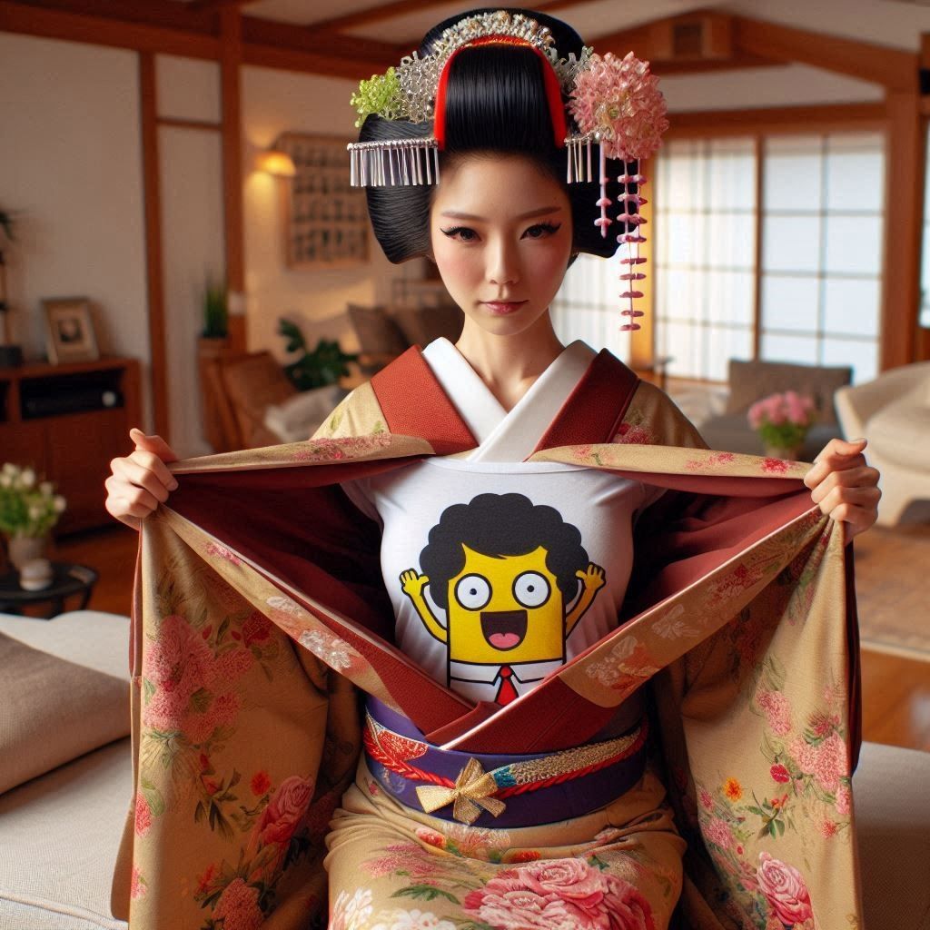 Funny geisha