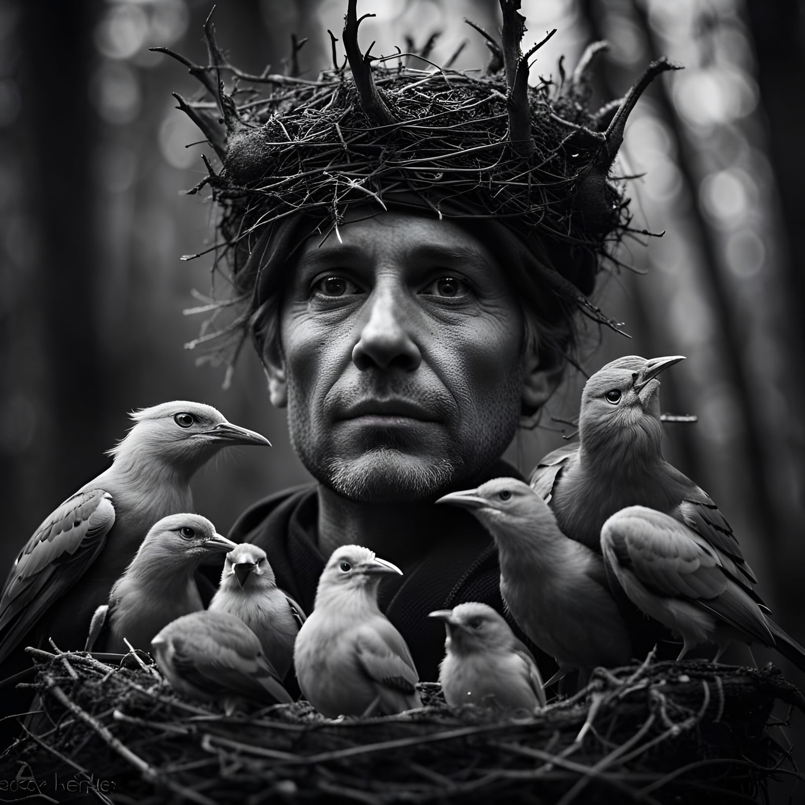 Bird king AI Generated Artwork NightCafe Creator