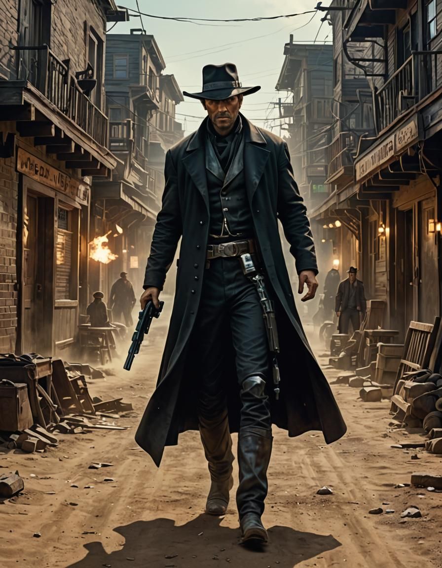 The Matrix x Western Cowboy Setting
