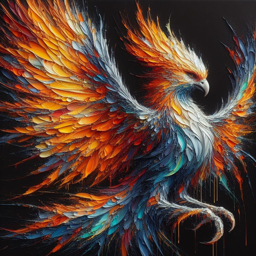Phenix Oil painting