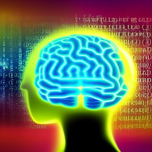 Futuristic brain with computer code surrounding it synesthes...