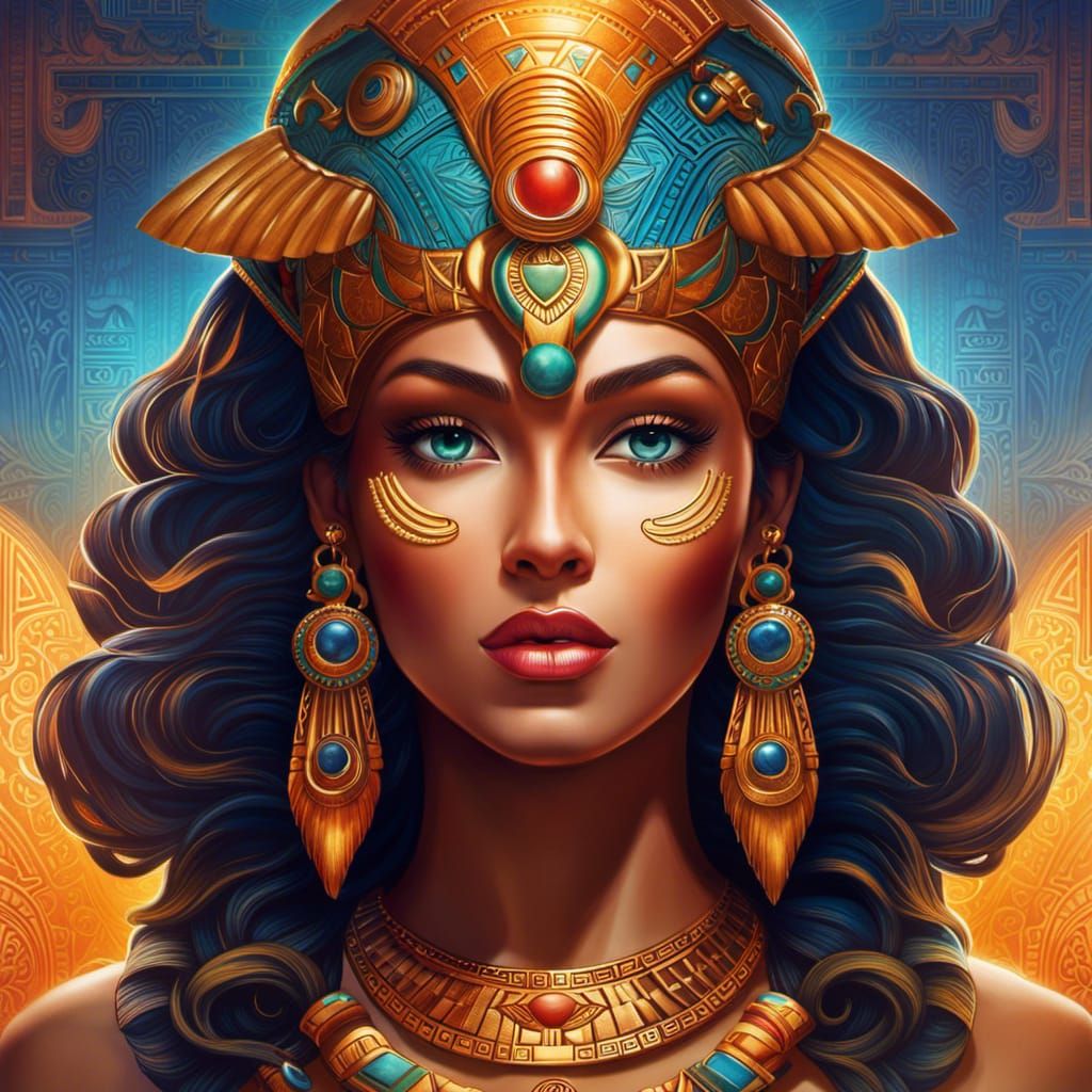 Goddess Hathor 1 - AI Generated Artwork - NightCafe Creator