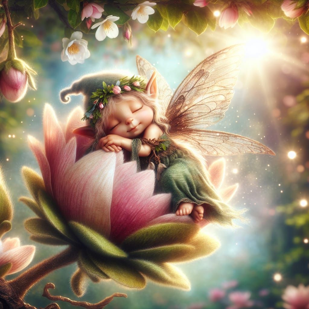 Sleeping forest creature   by @Roswarcus