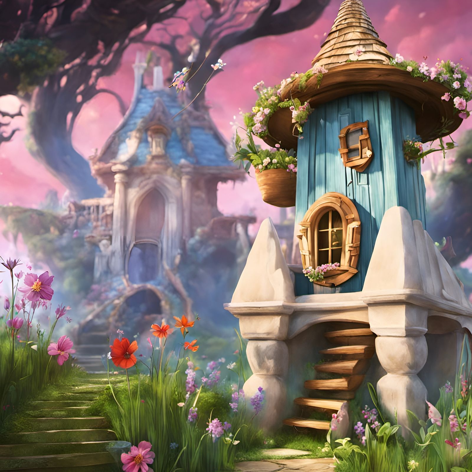 Fantasy fairy house