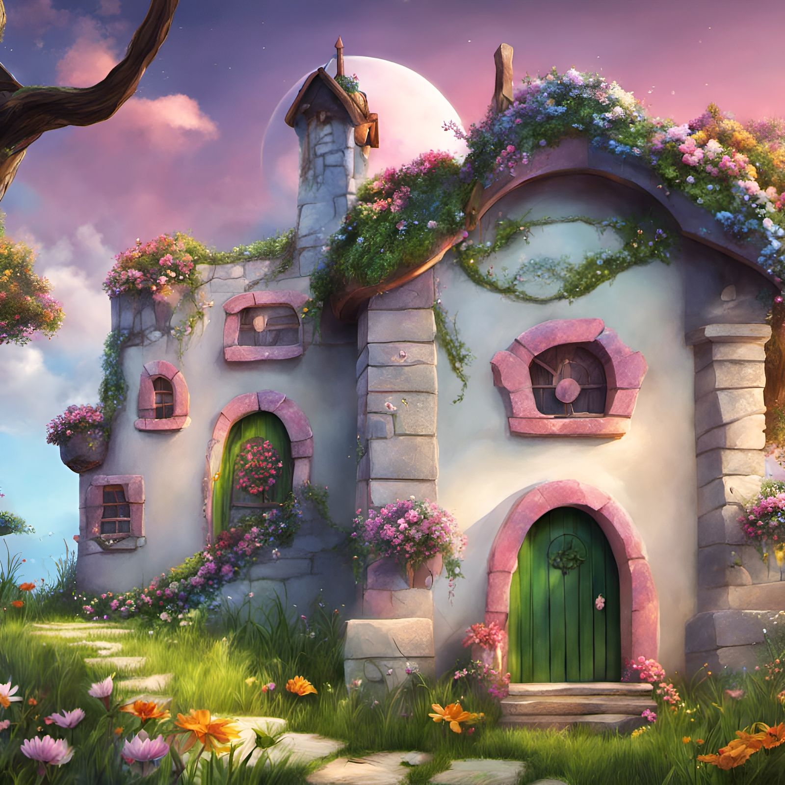 Fantasy fairy house