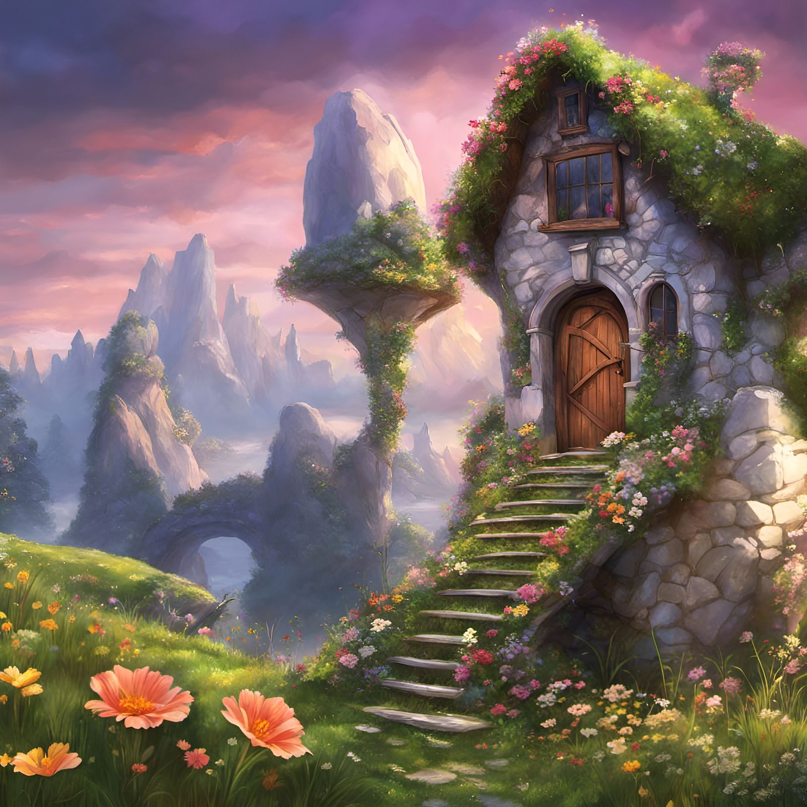 Fantasy fairy house