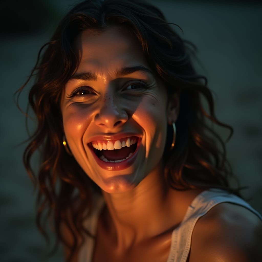 Dramatic Film Still Captures Intense Emotional Expression