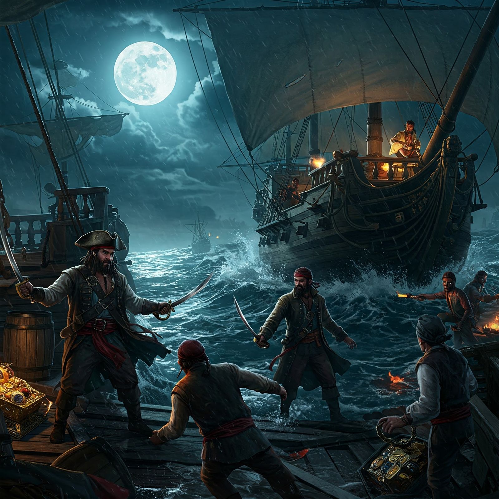 Ambush of a trading ship