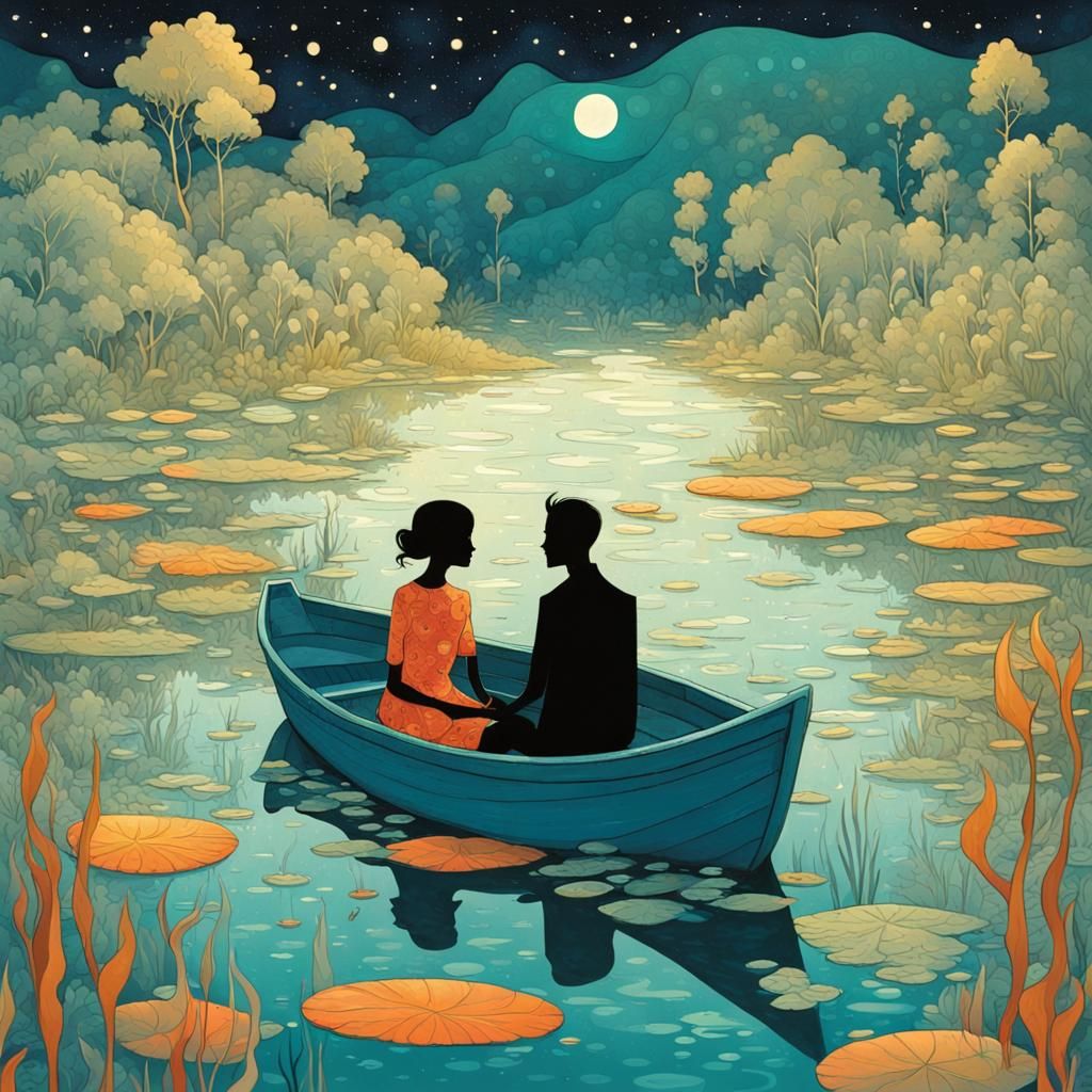 Romantic boat trip  by @SiNn3D