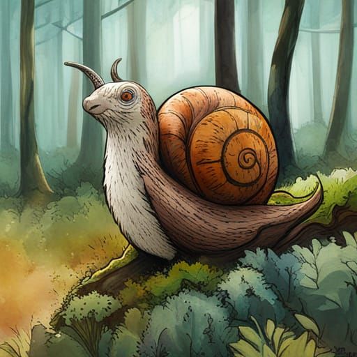 Mr. Snail - AI Generated Artwork - NightCafe Creator