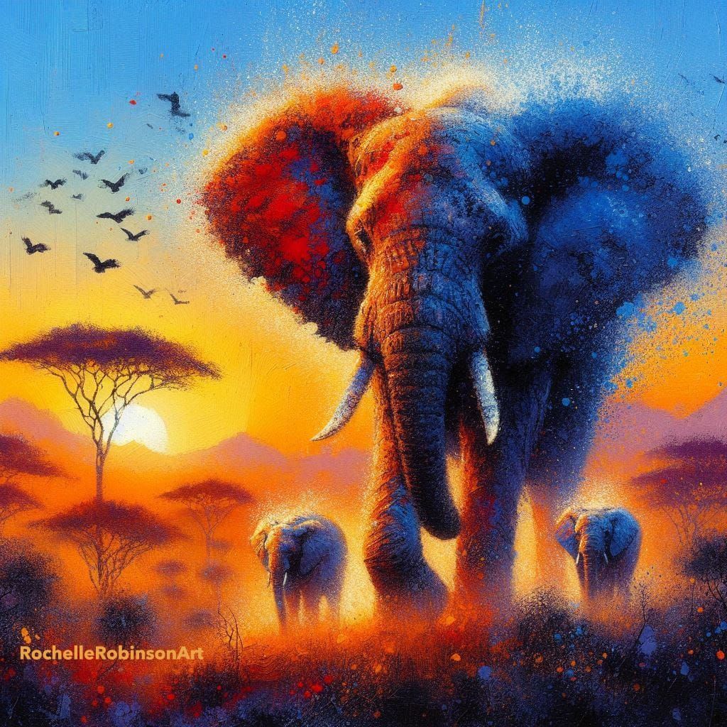 Elephants in Tanzania