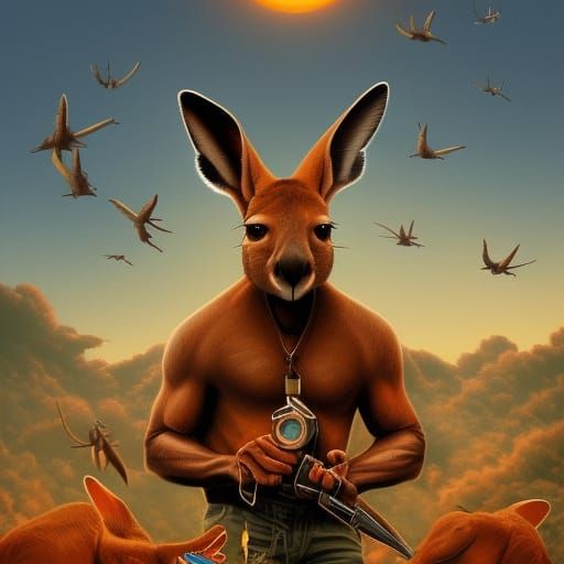 Kangaroo Jack - Ai Generated Artwork - Nightcafe Creator