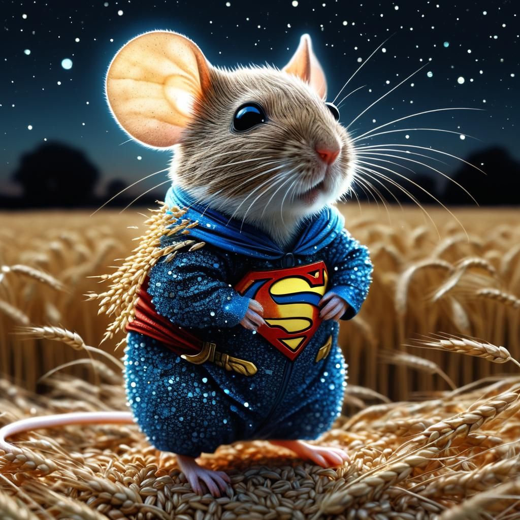 Mighty Super Mouse.   by @MissT
