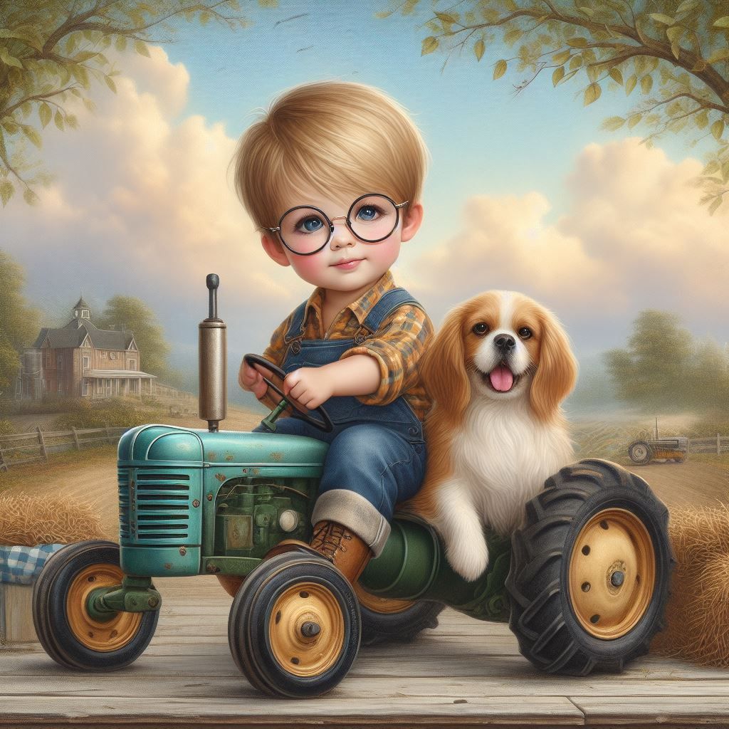 Little Boy and his Beagle