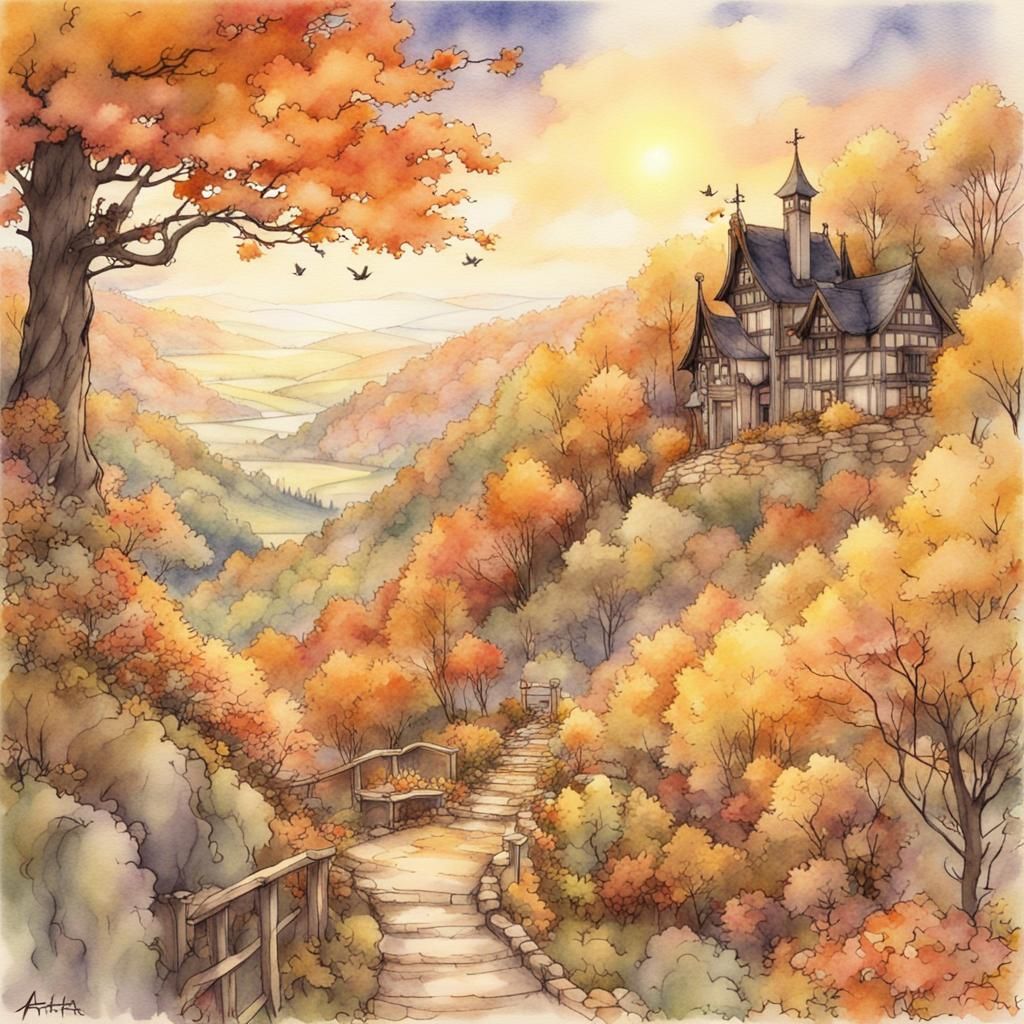 Stroll Through Autumn Woodland