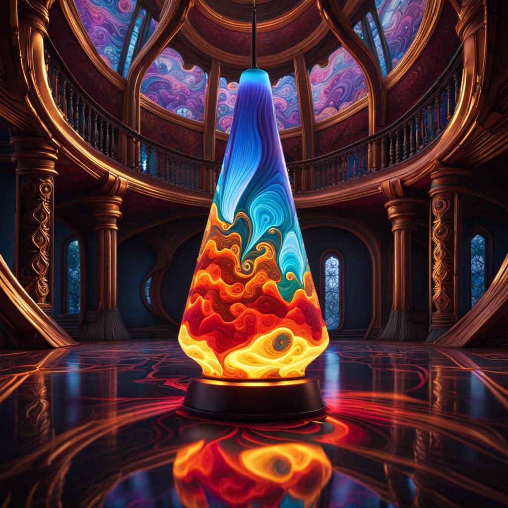 Large Fractal Lava Lamp  by @LoisD