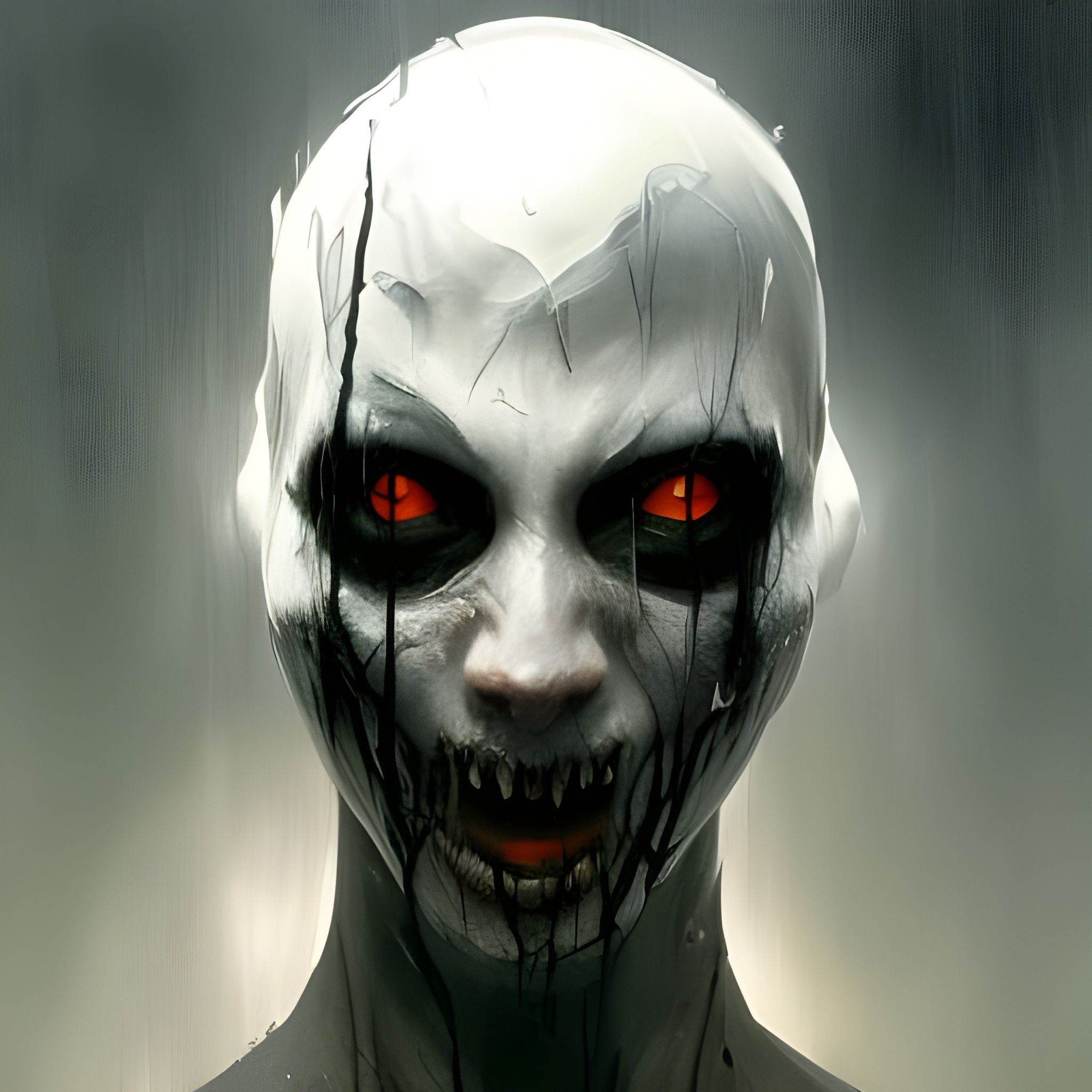 AI Art Generator: SCP-096 face