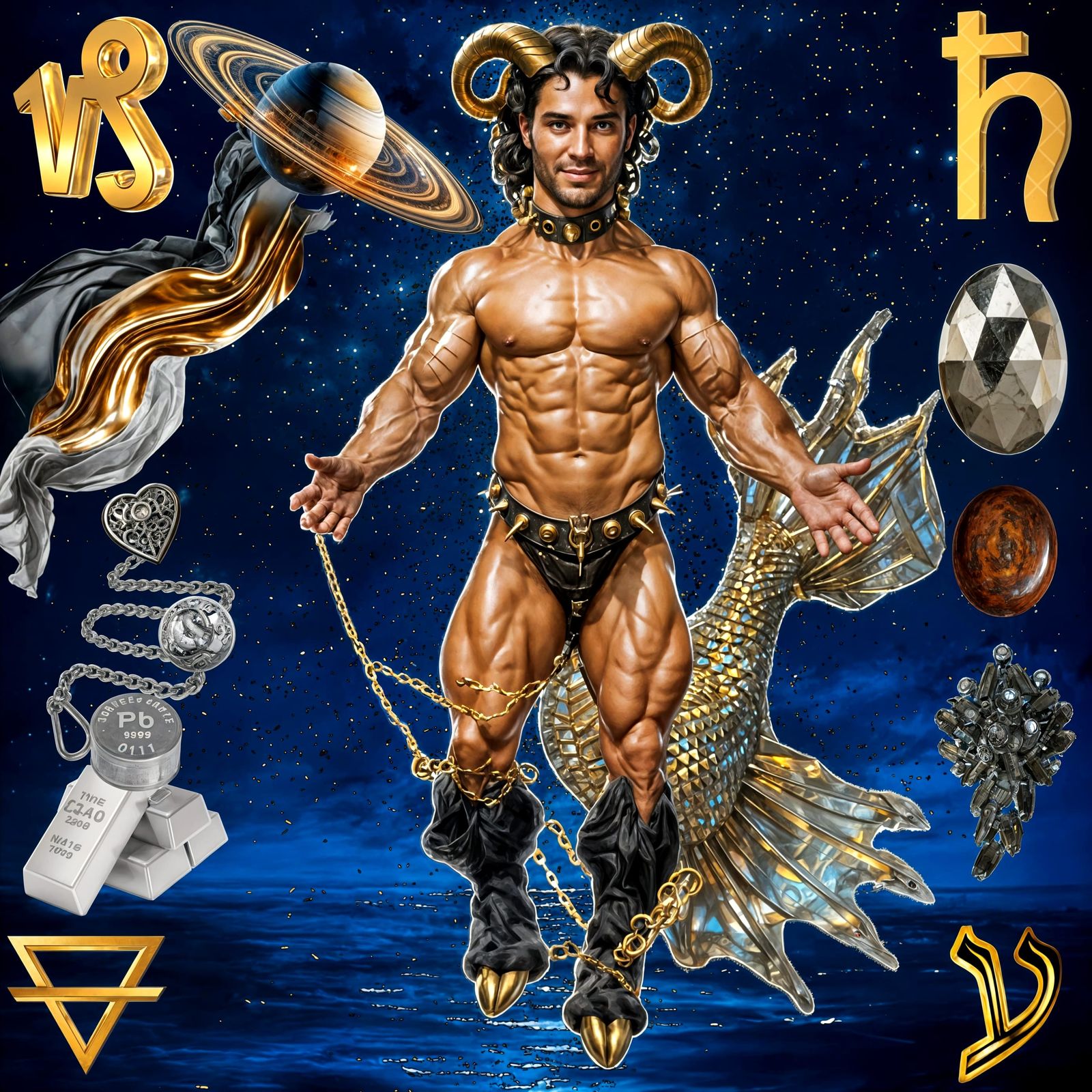 "CAPRICORNUS" ("THE CAPRICORN" OR "THE GOAT"): THE SIGN, THE SYMBOL, THE ELEMENT, THE PLANET, THE COLORS, THE METALS, TH...
