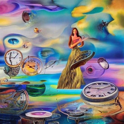 Surreal Dreamscapes in Vibrant Oil Painting