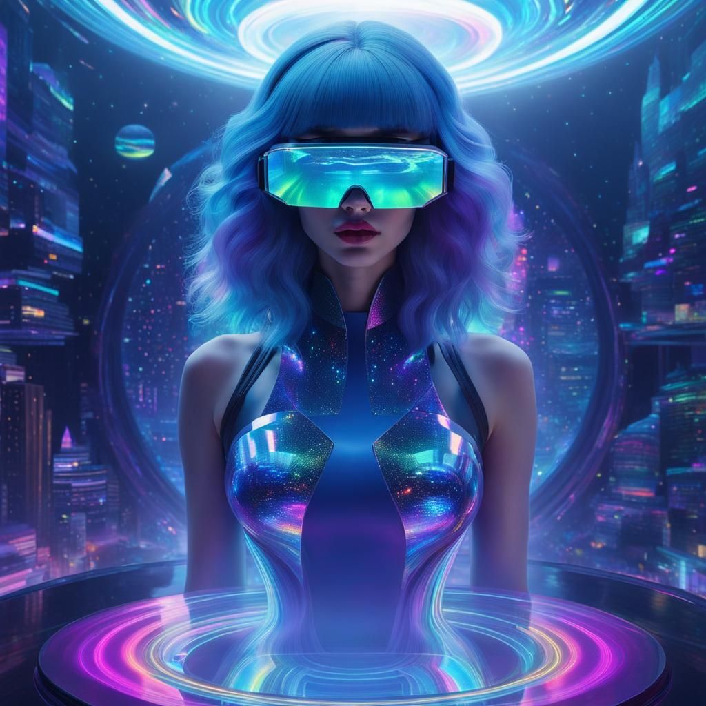 Dive into holographic art, where your creations transcend dimensions. Craft scenes that shimmer with ...  by @amazoon