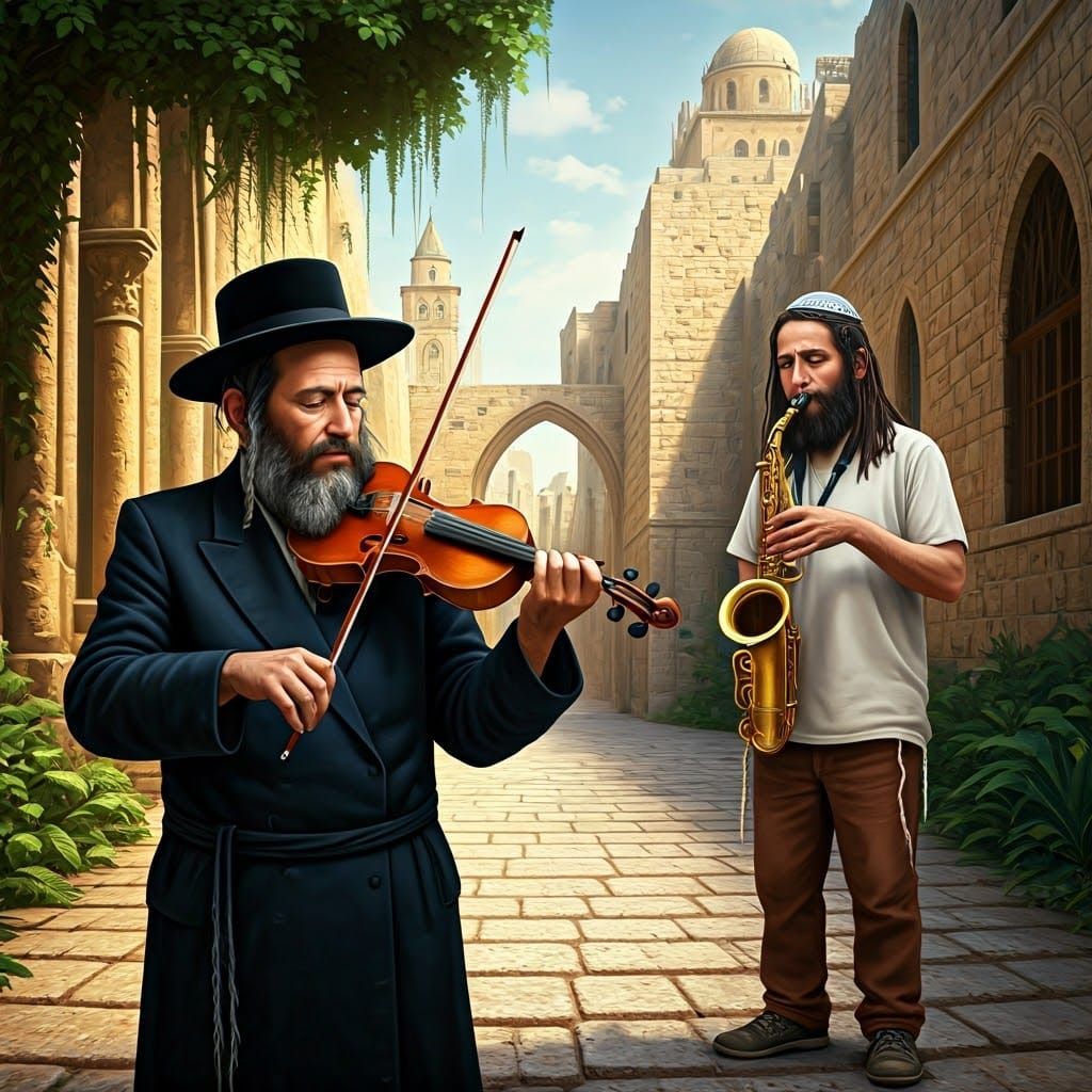 Mystical Musicians in Fantasy Jerusalem
