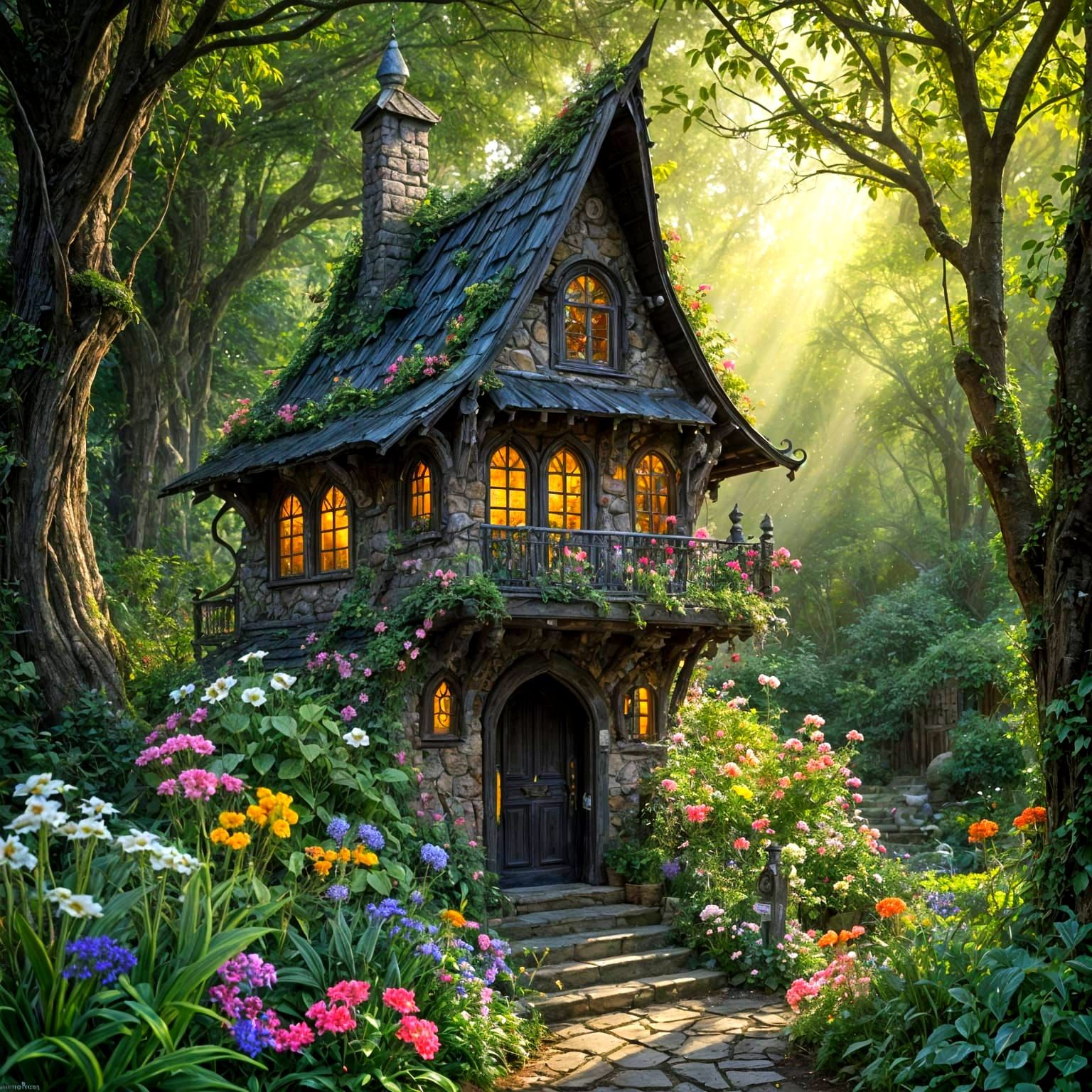 Happy Baba Yaga's House  by @Danio