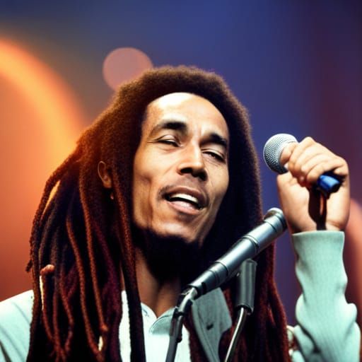 Bob Marley singing and three little birds