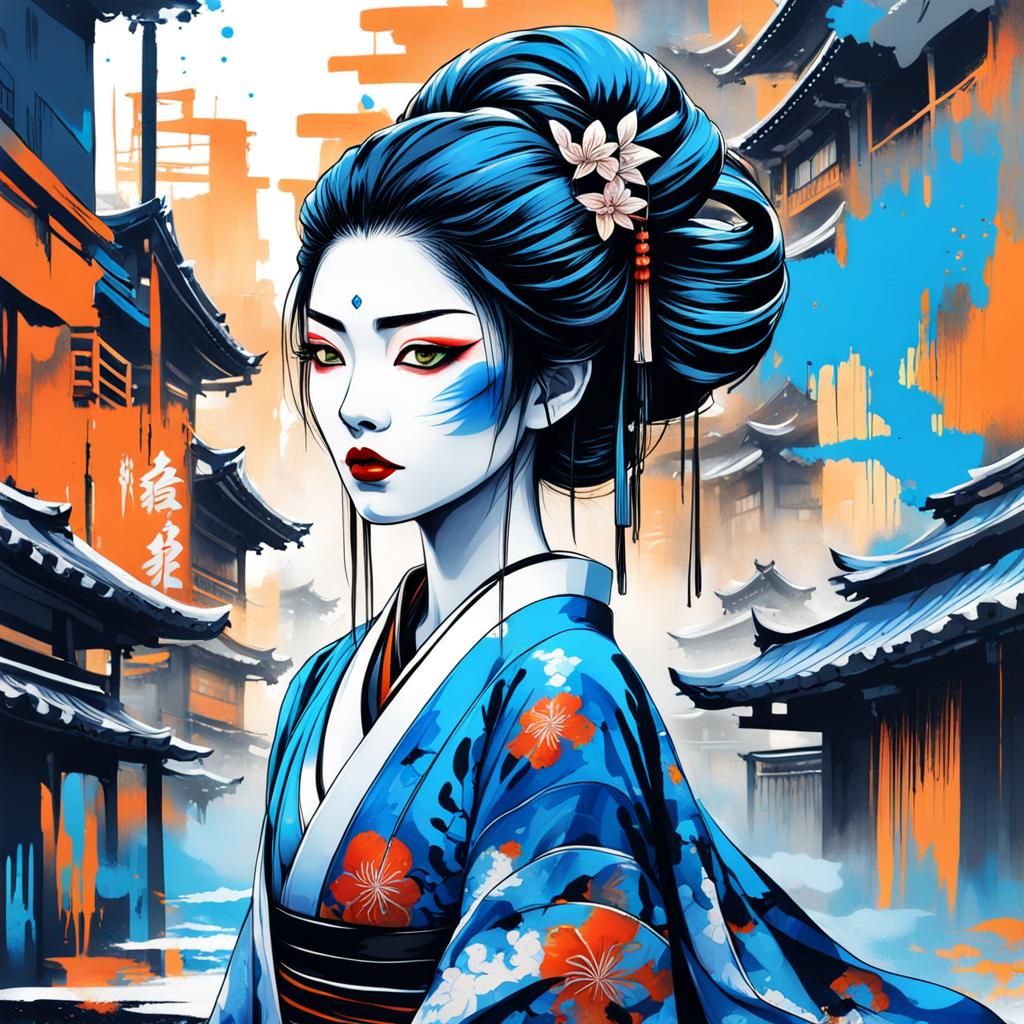 Geisha - AI Generated Artwork - NightCafe Creator