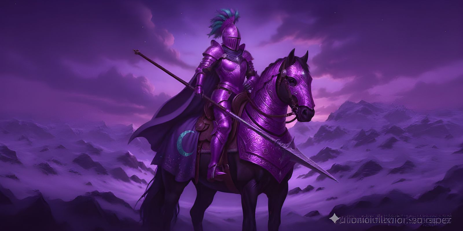 The queen of the Order of the Cyan Crescent clad in cerimoni...