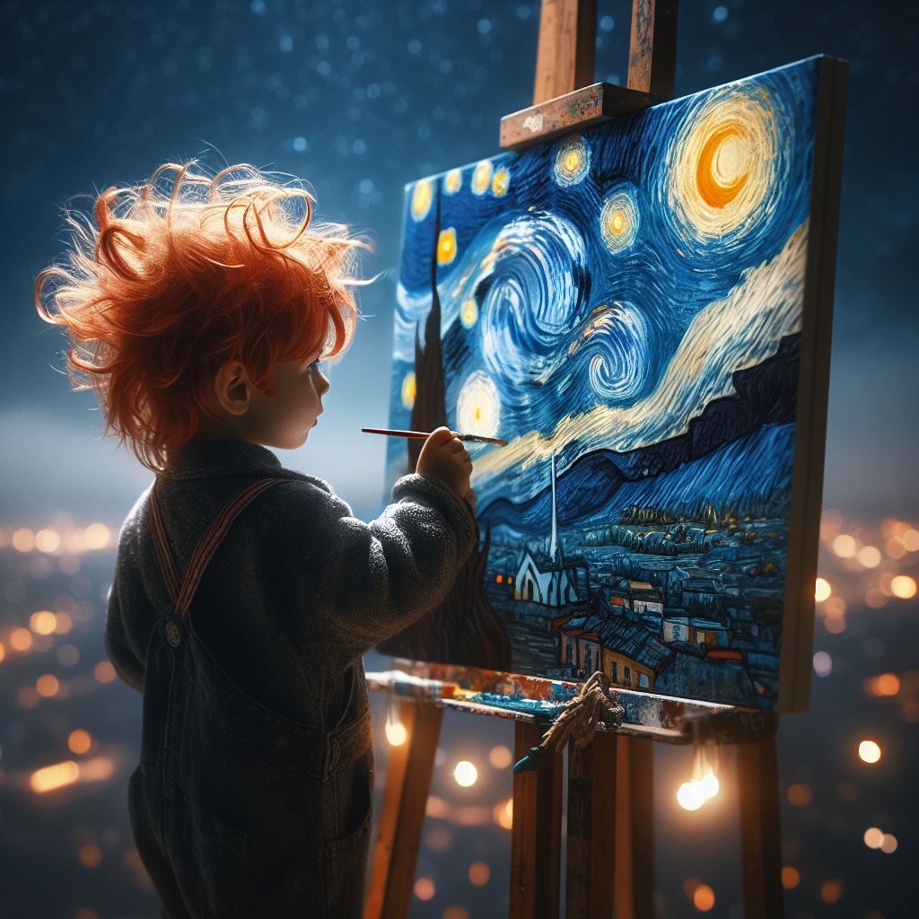 Little Van Gogh - AI Generated Artwork - NightCafe Creator