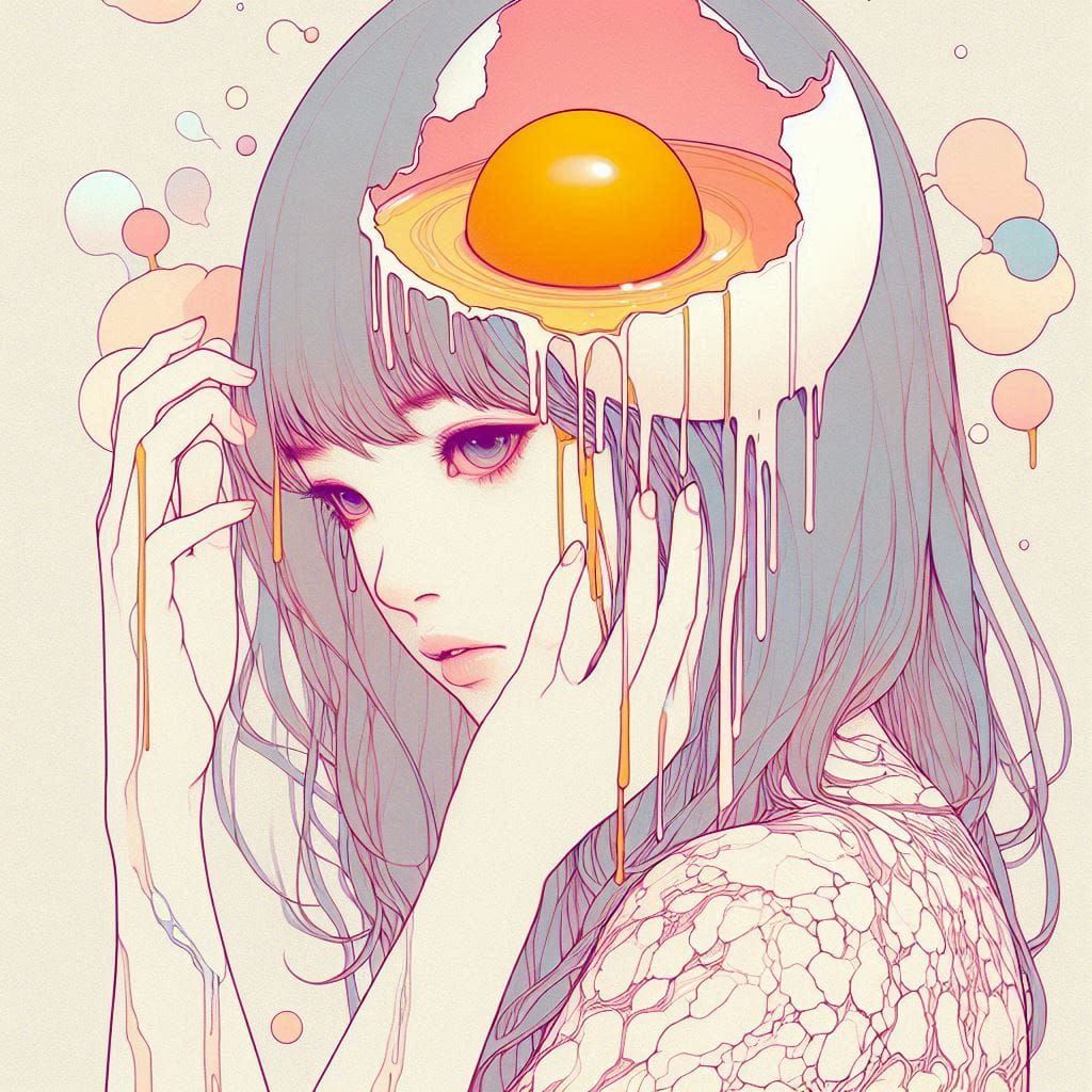 "crack your head like an egg, wanna see the yolk"