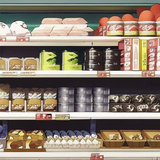 Animal Supermarket with animals