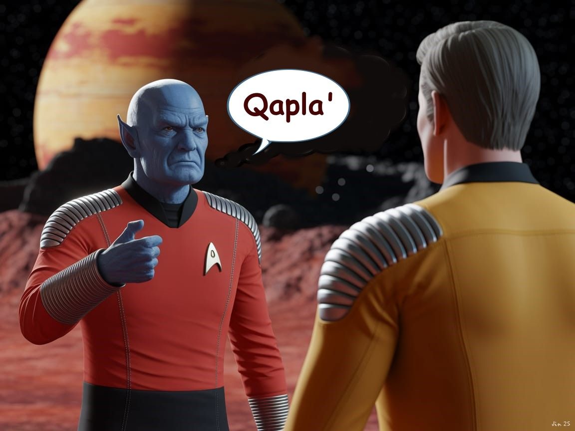 Qapla' - Klingon "Good Fortune"