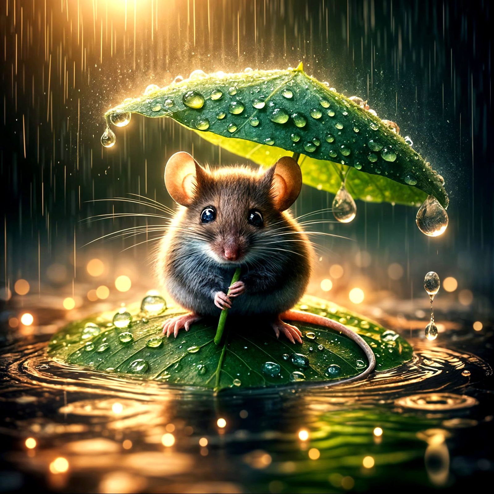 Leaf Umbrella  by @MordecAI