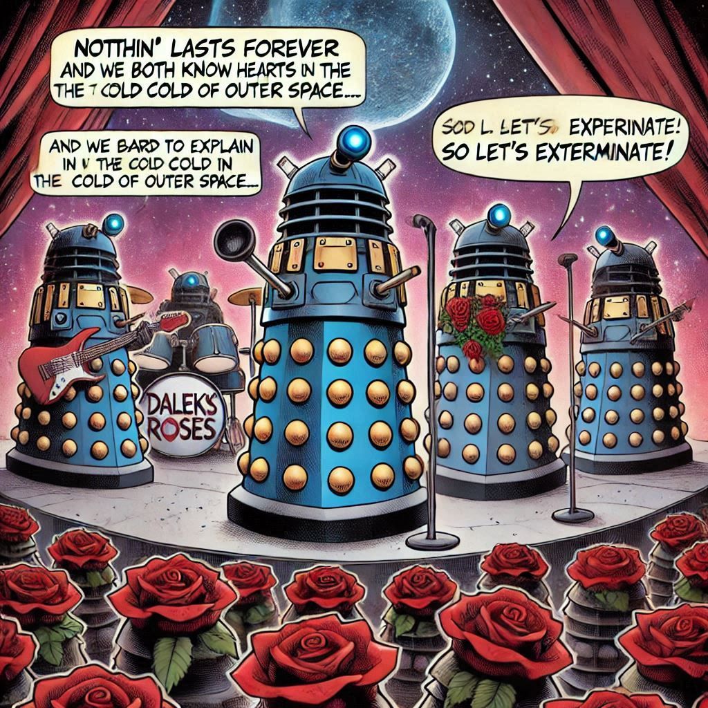 daleks n' roses: cold cold outer space