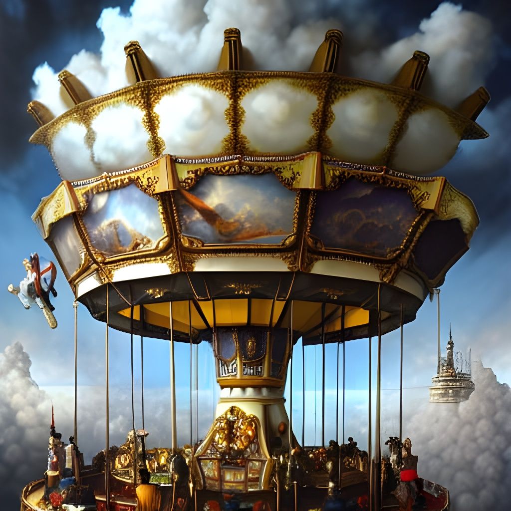Carousel in the clouds