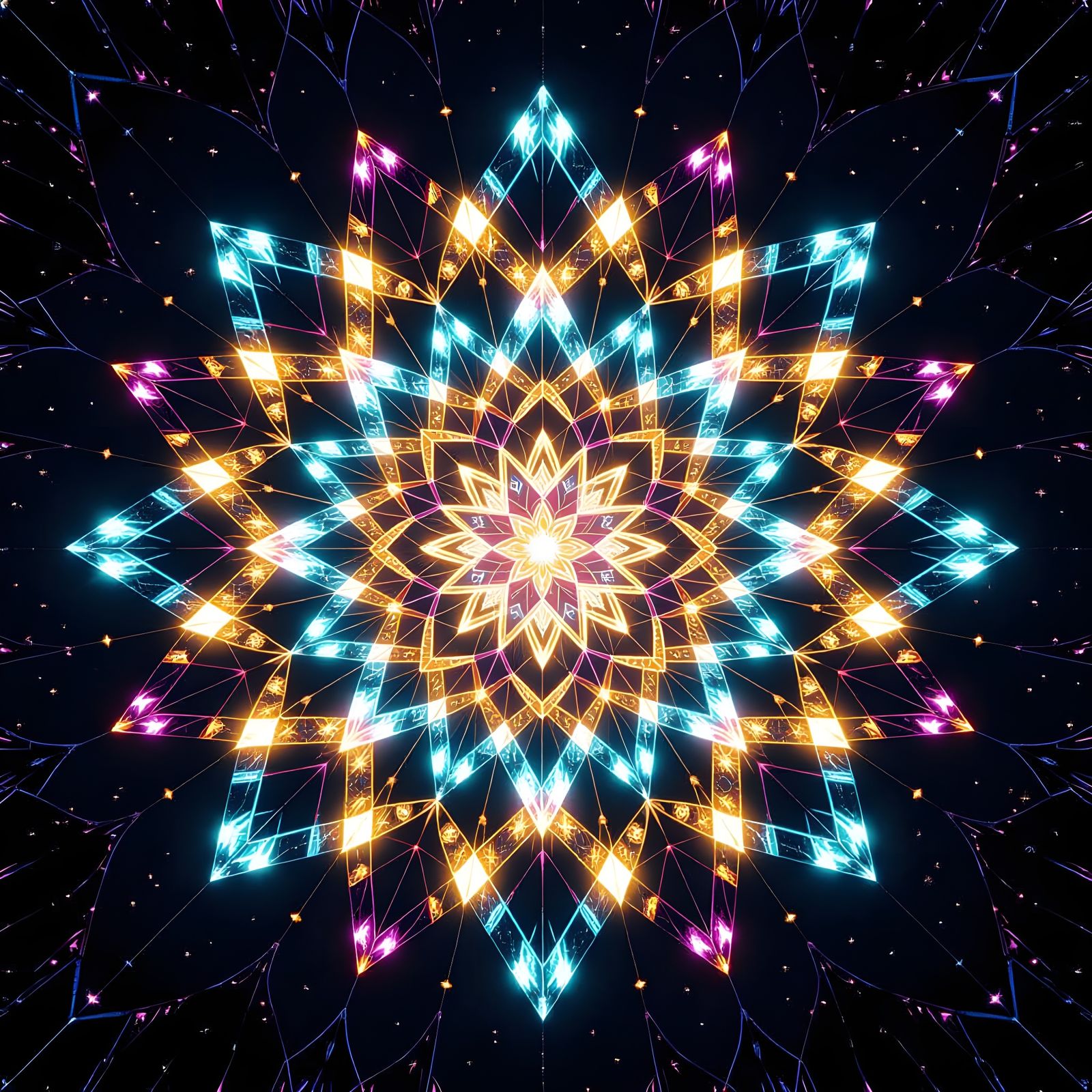 An endless dance of light, color, and geometry — beauty without borders.  by @WM AI CREATIONS 