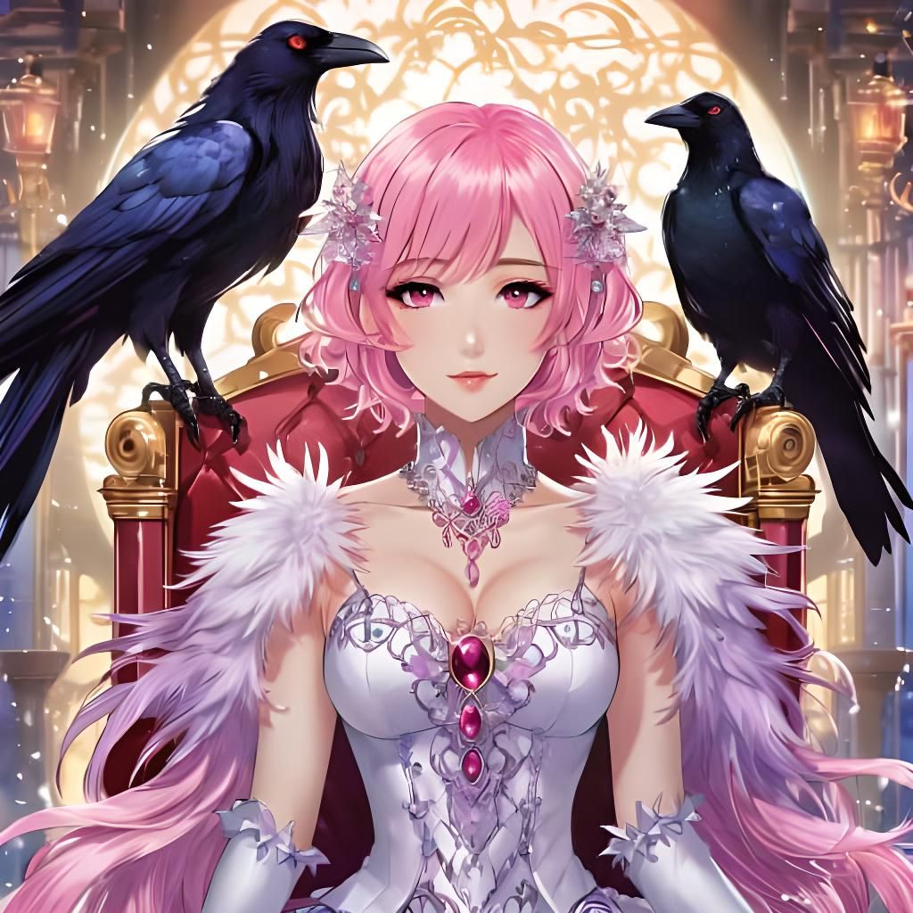 Queen Peony and her crows